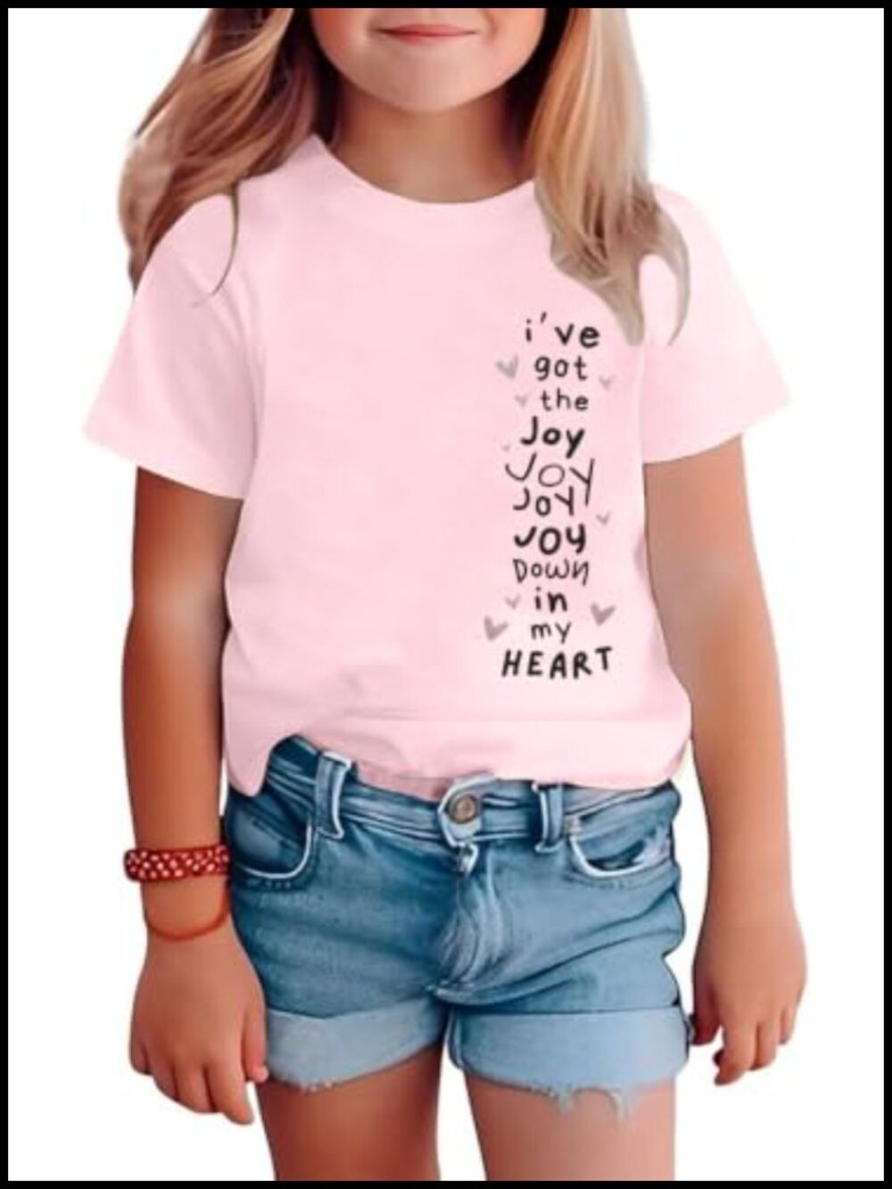 Girls Christian Jesus Faith Graphic Tee Short Sleeve Bible Verse Shirt